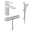 Купить Hansgrohe 157732020 Набір змішувач для душу з термостатом 3 в 1 купити в Києві Metropol хром з доставкою в Киеве vannaja.kiev.ua