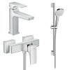 Купить HANSGROHE 32560112 хром Набор смесителей для душа 3 в 1 Metropol однорычажный купить в Киеве vannaja.kiev.ua