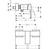 Купить HANSGROHE 32560112 хром Набор смесителей для душа 3 в 1 Metropol однорычажный купить в Киеве vannaja.kiev.ua