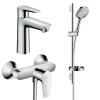 Купить Набор смесителей для душа 3 в 1 Hansgrohe Talis 71760112 хром однорычажный в Киеве купить в Киеве vannaja.kiev.ua