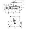 Купить Черный матовый Набор смесителей для ванны 4 в 1 Hansgrohe 1092020 Talis E Германский однорычажный купить в Киеве vannaja.kiev.ua