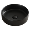 devit DFL3270100MB Flow Раковина кругла 400x120 мм на стільницю, без переливу, чорна матова Купити devit DFL3270100MB Flow Раковина кругла 400x120 мм на стільницю, без переливу, чорна матова в Києві vannaja.kiev.ua