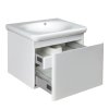 Купить Тумбочки в ванную с выдвижными ящиками Devit 0020120W FLY Тумба 60 с раковиной беля глянц в Киеве vannaja.kiev.ua