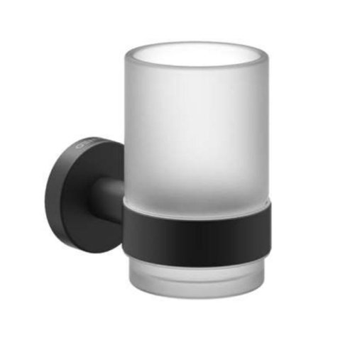 Купить Стаканы для ванной комнаты чорный матовый Genwec GW05 71 04 03 Nimbus нержавеющая сталь, GW05710403  в Киеве vannaja.kiev.ua