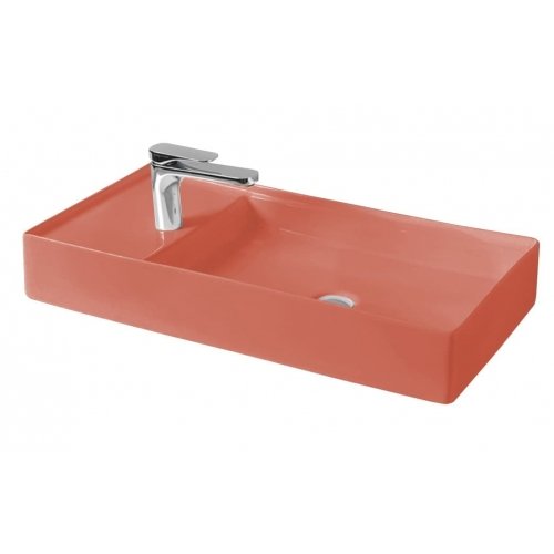 Купить Керамическая раковина 75 см Artceram Scalino, red coral (SCL004 14; 00) в Киеве vannaja.kiev.ua
