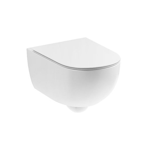 Купить Унитаз подвесной Nic Design Pin 55х37 см с крышкой, белый глянец (003709001/005712001) в Киеве vannaja.kiev.ua