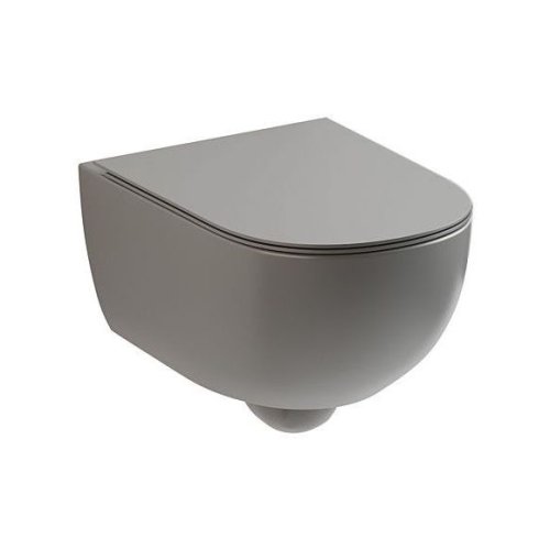 Купить Унитаз подвесной Nic Design Pin, c крышкой Soft-Close, Sabbia matt (003709051_005712051) в Киеве vannaja.kiev.ua