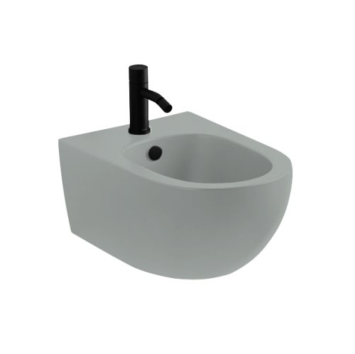 Купить Биде подвесное Nic Design Pin 55х37, Cemento матовый (004706047) в Киеве vannaja.kiev.ua