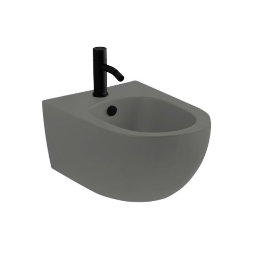 Купить Биде подвесное Nic Design Pin 55х37, Argilla матовый (004706052) в Киеве vannaja.kiev.ua