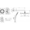 Купити Чорний матовий Hansgrohe 27961670 купити Душова система з термостатом Croma 280 Ecostat S прихованого монтажу в Києві vannaja.kiev.ua