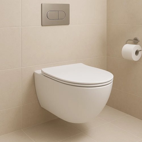 Купить Подвесной безободковый унитаз с сильным смывом воды devit 4010511 DO IT Vortex Flush крышка soft-close, белый глянец в Киеве vannaja.kiev.ua