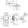 Купить Душевая стойка с тропическим душем Grohe 1053360000 Cubeo Tempesta 250 система скрытого монтажа, хром в Киеве vannaja.kiev.ua