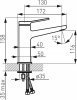 Купить Однорычажный Смеситель для раковины черный Ferro Stratos Black BSC2BL купить недорого в Киеве vannaja.kiev.ua