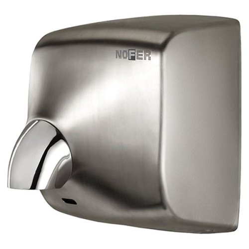 Купить Сушилка для рук Nofer WINDFLOW из нержавеющей стали с лазерным датчиком, сатинированная отделка (01151.S) в Киеве vannaja.kiev.ua