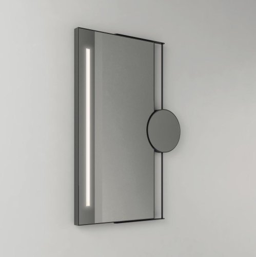 Купить Зеркало Nic Design Ray 70 см, с LED подсветкой, brushed bronze (012853065) в Киеве vannaja.kiev.ua