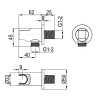 Devit D113100000010MB Flow Підключення для душового шлангу з тримачем ручного душу, чорний матовий Купити Devit D113100000010MB Flow Підключення для душового шлангу з тримачем ручного душу, чорний матовий в Києві vannaja.kiev.ua