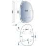 Купить devit 5415080 Style Асимметричное зеркало 800х500 с LED подсветкой и тачсенсором в Киеве vannaja.kiev.ua