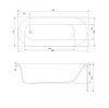 Купить Ванна прямоугольная 170х70 см Cersanit Octavia 170x70 (S301-253) + ножки PW01 S301253 в Киеве vannaja.kiev.ua