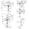 Купить Набор кранов Grohe для ванны, раковины, кухни и душевая стойка UA121640K1 Bau Flow Комплект смесителей для ванны в Киеве vannaja.kiev.ua