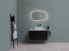 Купить зеркало дуб натуральный в ванну асимметричное 500*800мм LED Dali 551607 Luxury Wood в Киеве vannaja.kiev.ua