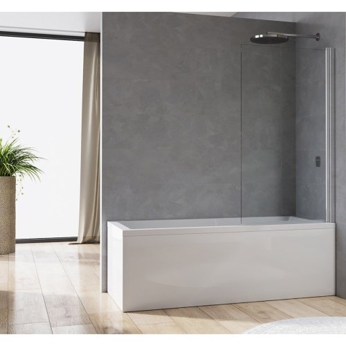 Скляна шторка для ванни ronal D20B10804007 Arelia одностворчаста 140*80 см, скло прозоре, срібло поліроване Купити Скляна шторка для ванни ronal D20B10804007 Arelia одностворчаста 140*80 см, скло прозоре, срібло поліроване в Києві vannaja.kiev.ua