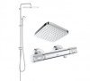 Купить Grohe Tempesta Cosmopolitan System 250 Cube Душевая система Flex для настенного монтажа 26694000 + 34776000 смеситель для душа термостат Grohe Grohtherm 1000 Performance хром купить в Киеве vannaja.kiev.ua