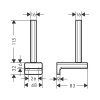 Держатель Hansgrohe 41756 запасного рулона туалетной бумаги AddStoris Chrome 41756000 хром Купить Держатель Hansgrohe 41756 запасного рулона туалетной бумаги AddStoris Chrome 41756000 хром в Киеве vannaja.kiev.ua