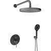 Душевая система скрытого монтажа Devit Flow D117125001111GM на 2 потребителя, gun metal (черный) Купить Душевая система скрытого монтажа Devit Flow D117125001111GM на 2 потребителя, gun metal (черный) в Киеве vannaja.kiev.ua