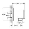 Шланговое подключение для душа Grohe 28671001 Tempesta круглое, хром Купить Шланговое подключение для душа Grohe 28671001 Tempesta круглое, хром в Киеве vannaja.kiev.ua