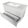 Devit 753100W Frame Белая глянцевая тумба 100см с раковиной и сифоном Купить Devit 753100W Frame Белая глянцевая тумба 100см с раковиной и сифоном в Киеве vannaja.kiev.ua