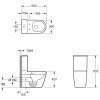 Купить унитаз компакт пристенный безободковый devit 3010510 DO IT с крышкой soft-close, Vortex Flush, белый глянец в Киеве vannaja.kiev.ua