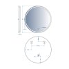 Купить Зеркала круглые купить по выгодным ценам Devit 5501080 AllRound d80см с LED подсветкой и тачсенсором 778x778 мм в Киеве vannaja.kiev.ua
