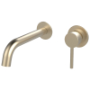 Купить Devit 550537BG Flow Смеситель для раковины скрытого монтажа 21 см излив, brushed gold (золото) в Киеве vannaja.kiev.ua