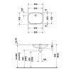 Врезная раковина Duravit 0338560002 D-Code 0338560000 встроенная под столешницу, 560*400 мм без отверстия для смесителя, с переливом Купить Врезная раковина Duravit 0338560002 D-Code 0338560000 встроенная под столешницу, 560*400 мм без отверстия для смесителя, с переливом в Киеве vannaja.kiev.ua