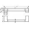 Купить Черный матовый HANSGROHE 41744670 Поручень в душ 348 мм Matt Black AddStoris  в Киеве vannaja.kiev.ua