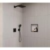 Купить топ душевая система hansgrohe 24620670 HG Raindance Alive Q 210/340 1jet с термостатическим смесителем и внутренней частью, черная матовая в Киеве vannaja.kiev.ua