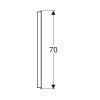 Купить длинное зеркало с подсветкой в ванную 100см Geberit 502.809.00.1 Option Basic Square подсветка сверху по горизонтали 502809001 в Киеве vannaja.kiev.ua