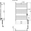 Электрическое полотенцесушитель черный матовый 6.1.0102.06.BM HF London 77х53 см квадратный со скрытым подключением 61010206BM Купить Электрическое полотенцесушитель черный матовый 6.1.0102.06.BM HF London 77х53 см квадратный со скрытым подключением 61010206BM в Киеве vannaja.kiev.ua