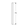 Купить квадратное зеркало с подсветкой 60 см Geberit 502.805.00.1 Option Basic Square подсветка сверху по горизонтали 502805001 в Киеве vannaja.kiev.ua