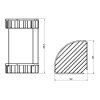 Devit DFL001470154C Flow Кутова поличка подвійна у ванну, колір хром Купити Devit DFL001470154C Flow Кутова поличка подвійна у ванну, колір хром в Києві vannaja.kiev.ua