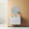 Купить тумба ширина 80 см с овальным умывальником подвесная devit 088169W ACQUA, белая в Киеве vannaja.kiev.ua