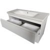 Умывальник 100 см с тумбой Primera 753100W Frame с ящиками, белый глянцевый и сифоном Купить Умывальник 100 см с тумбой Primera 753100W Frame с ящиками, белый глянцевый и сифоном в Киеве vannaja.kiev.ua