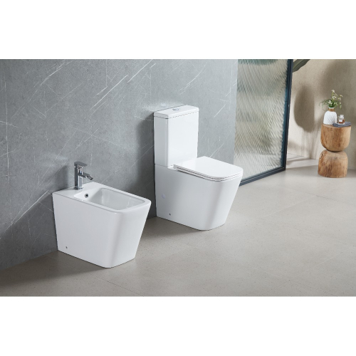 Унітаз компакт підлоговий короткий 61 см Devit DFL2170211W Flow square з кришкою soft-close, Vortex Flush, білий глянець Купити Унітаз компакт підлоговий короткий 61 см Devit DFL2170211W Flow square з кришкою soft-close, Vortex Flush, білий глянець в Києві vannaja.kiev.ua
