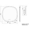 Купить зеркало незапотевающее 70 см devit 4407070 Ovale с тачсенсором, LED подсвидетелем и подогревом 700х700 мм в Киеве vannaja.kiev.ua