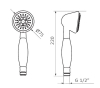 Купити Ручний душ GRB Hand-showers 1866 (050190) в Києві vannaja.kiev.ua