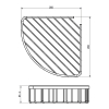 devit DFL001370104C Flow Кутова поличка, колір хром Купити devit DFL001370104C Flow Кутова поличка, колір хром в Києві vannaja.kiev.ua