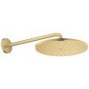 Купити золотий тропічний душ 310 мм grohe 26558GN0 Rainshower Mono верхня лійка з душовим кронштейном, Brushed Cool Sunrise в Києві vannaja.kiev.ua