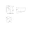 Купить Devit DLI30401111W Linea Подвесной турбослив унитаз с крышкой soft-close и Vortex Flush, белый в Киеве vannaja.kiev.ua