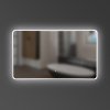 Купить Сенсорное зеркало с подсветкой 100 х 70 см devit 5257101 ACQUA закругленное с тачсенсором и LED в Киеве vannaja.kiev.ua