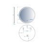 Купить Купить зеркало круглое devit 5501070 AllRound d70см с LED подсветкой и тачсенсором в Киеве vannaja.kiev.ua